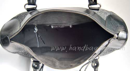 Balenciaga 084324-3 Black leather with black clot Le Dix Motorcycle Bag - Click Image to Close