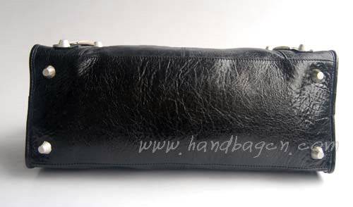 Balenciaga 084324A Black Le Dix Motorcycle Handbag Large Size