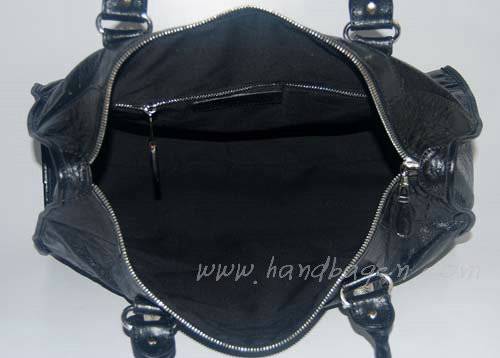 Balenciaga 084324A Black Le Dix Motorcycle Handbag Large Size - Click Image to Close