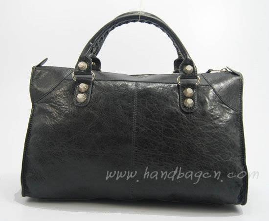 Balenciaga 084324A Dark grey Le Dix Motorcycle Handbag Large Size