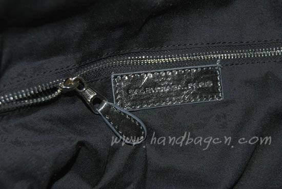 Balenciaga 084324A Dark grey Le Dix Motorcycle Handbag Large Size - Click Image to Close