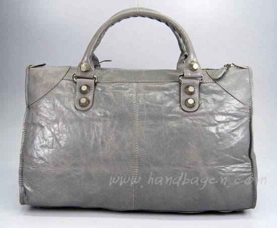 Balenciaga 084324A Light gray Le Dix Motorcycle Handbag Large Size