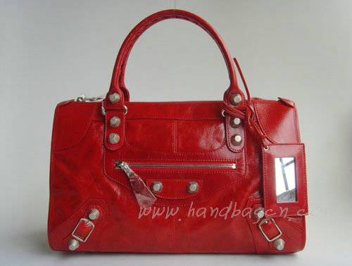 Balenciaga 084324A Red Giant City Bag Large Size