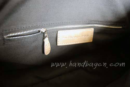 Balenciaga 084324A Silver Grey Pleach Giant City Bag With Silver Hardware - Click Image to Close