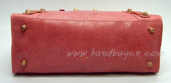 Balenciaga 084324B Pink Le Dix Motorcycle Handbag Large Size - Click Image to Close