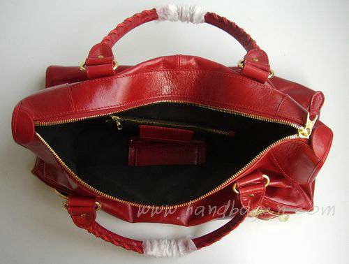 Balenciaga 084324B Red Giant City Bag Large Size - Click Image to Close