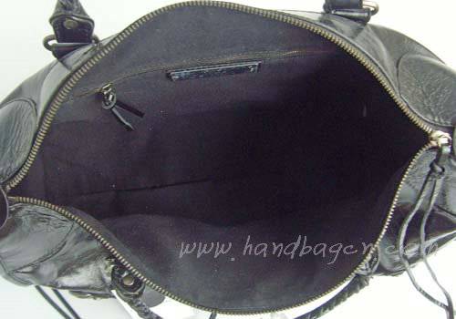 Balenciaga 084324 Black Le Dix Motorcycle Handbag Large Size