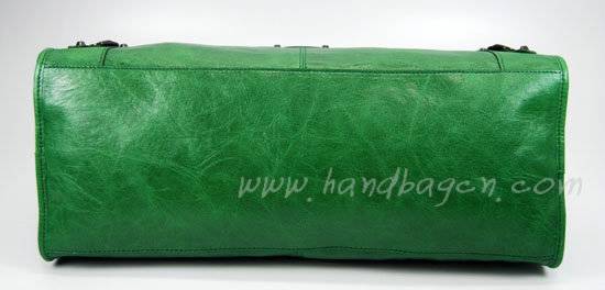 Balenciaga 084324 Green Le Dix Motorcycle Handbag Large Size