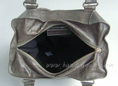 Balenciaga 084826A Dark Gray Giant Brief Bag With Silver Hardware - Click Image to Close