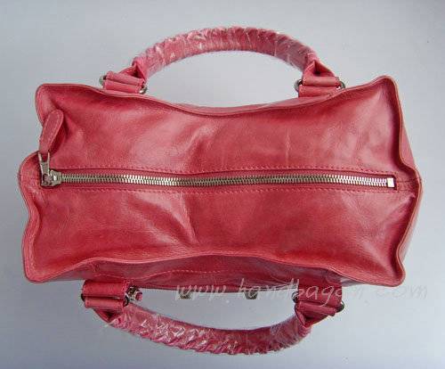 Balenciaga 084826A Pink Giant Brief Bag With Silver Hardware - Click Image to Close