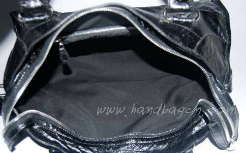 Balenciaga 084328A Black Lambskin Giant City Bag Large Size - Click Image to Close