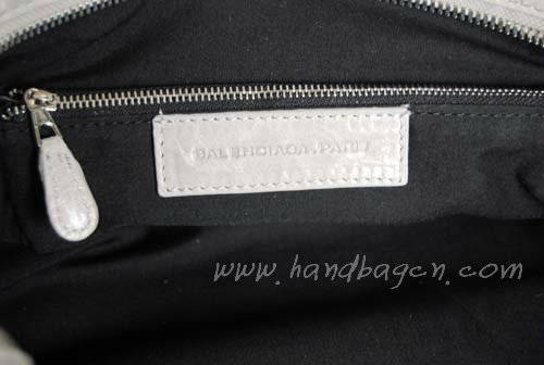 Balenciaga 084328A Light Gray Lambskin Giant City Bag Large Size - Click Image to Close