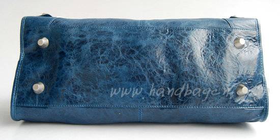 Balenciaga 084328A Royal Blue Lambskin Giant City Bag Large Size - Click Image to Close