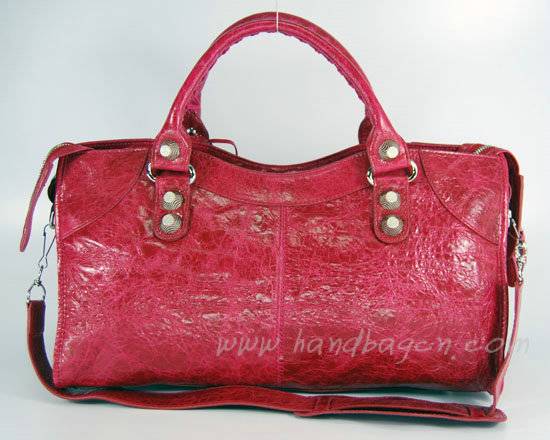 Balenciaga 084328A Red Lambskin Giant City Bag Large Size - Click Image to Close