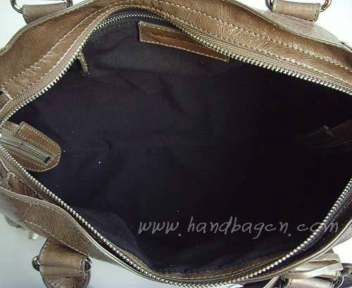 Balenciaga 084328A Silver Grey Giant City Bag Large Size Silver Hardware - Click Image to Close