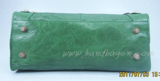 Balenciaga 084328B Green Giant City Bag Large Size