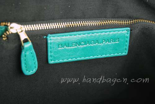 Balenciaga 084338B Green Giant City Bag Large Size Gold Hardware - Click Image to Close