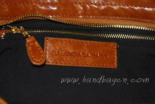 Balenciaga 084328B Tan Giant City Bag Large Size Gold Hardware - Click Image to Close