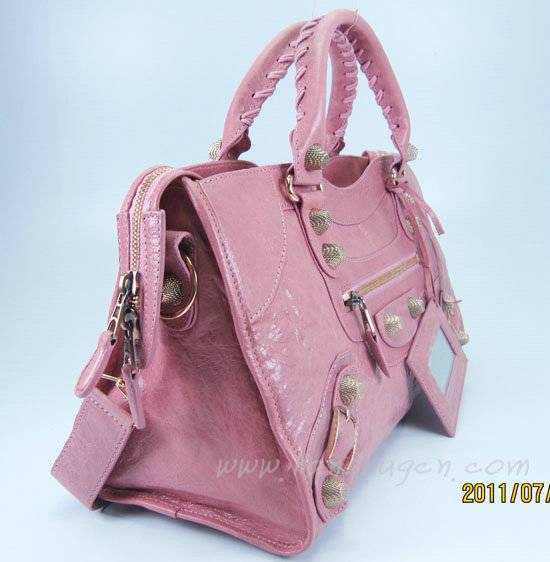 Balenciaga 084328B Pink Giant City Bag Large Size - Click Image to Close