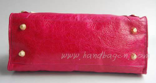 Balenciaga 084328B Pink Lambskin Giant City Bag Large Size