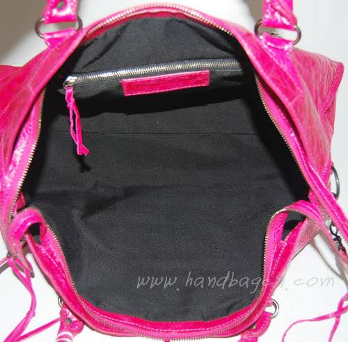 Balenciaga 084328 Pink Lambskin Giant City Bag Large Size