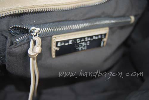 Balenciaga 084328 Silver Gray Motorcycle City Bag Large Size - Click Image to Close
