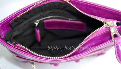 Balenciaga 084330 Medium purple Calfskin Clutch Bag - Click Image to Close