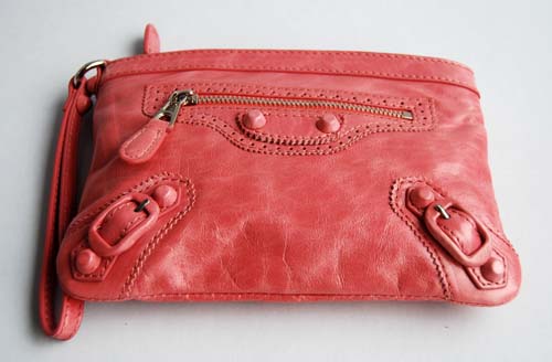 Balenciaga 084330 Pink Cowskin Clutch Bag