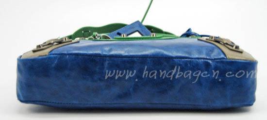 Balenciaga 084331-5 Dark blue/Green/Red Arena Tri-Color First Classic Bag - Click Image to Close