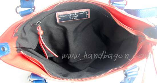 Balenciaga 084331-5 Pink/Blue/Red Arena Tri-Color First Classic Bag