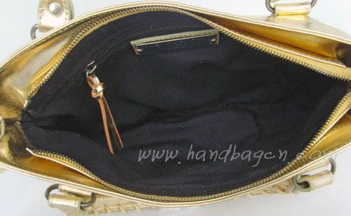 Balenciaga 084331 Gold Motorcycle City Bag Mini Size - Click Image to Close