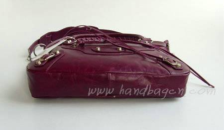 Balenciaga 084331 Purple Motorcycle City Bag Mini Size