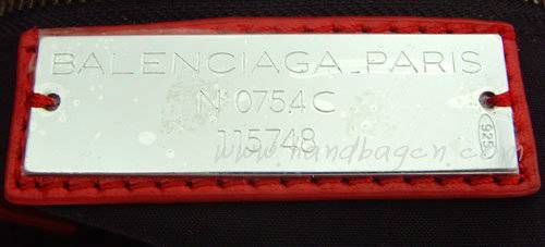 Balenciaga 084331 Red Motorcycle City Bag Mini Size - Click Image to Close