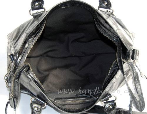 Balenciaga 084332-1 Black Motorcycle City Bag