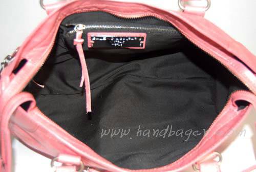 Balenciaga 084332-1 Pink Motorcycle City Bag Medium Size Pink Hardware