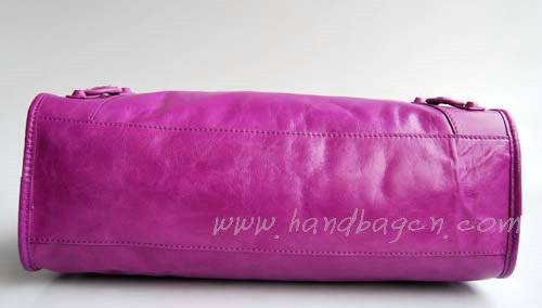 Balenciaga 084332-1 Pink Purple Motorcycle City Bag - Click Image to Close