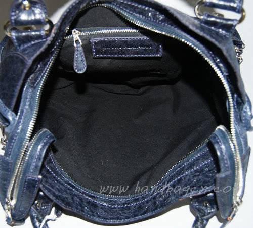 Balenciaga 084332A Dark Blue Lambskin Giant City Bag Medium Size - Click Image to Close