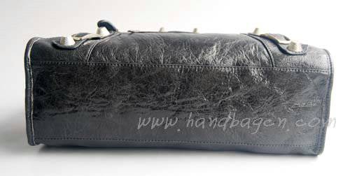 Balenciaga 084332A Dark gray Lambskin Giant City Bag Medium Size