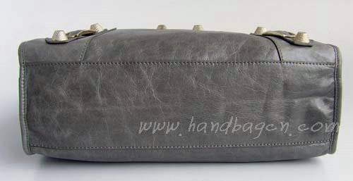 Balenciaga 084332A Dark Grey Giant City Handbag With Silver Hardware - Click Image to Close