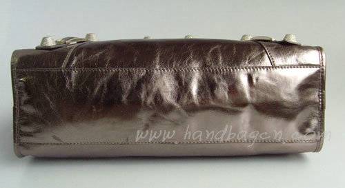 Balenciaga 084332A Silver Grey Giant City Handbag With Silver Hardware - Click Image to Close