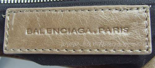 Balenciaga 084332A Gray with White Giant City Handbag With Silver Hardware - Click Image to Close