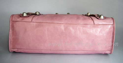 Balenciaga 084332A Light Pink Giant City Handbag With Silver Hardware - Click Image to Close