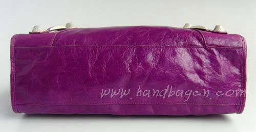 Balenciaga 084332A Medium Purple Giant City Handbag Silver Hardware - Click Image to Close