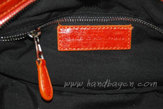 Balenciaga 084332A Orange Lambskin Giant City Bag Medium Size - Click Image to Close