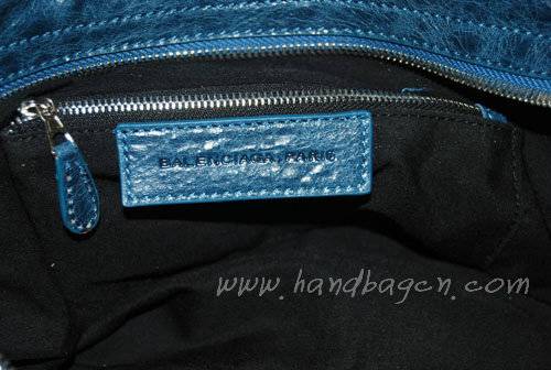 Balenciaga 084332A Royal blue Lambskin Giant City Bag Medium Size
