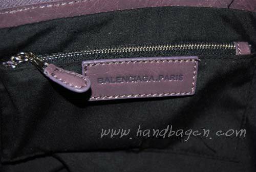 Balenciaga 084332A Dark Grey Giant City Handbag With Silver Hardware
