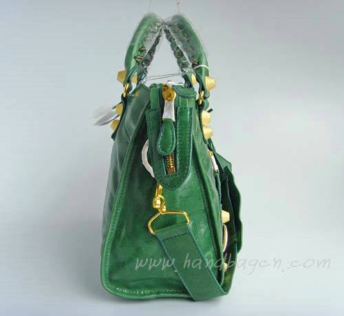 Balenciaga 084332B Green Medium City Bag With 38CM