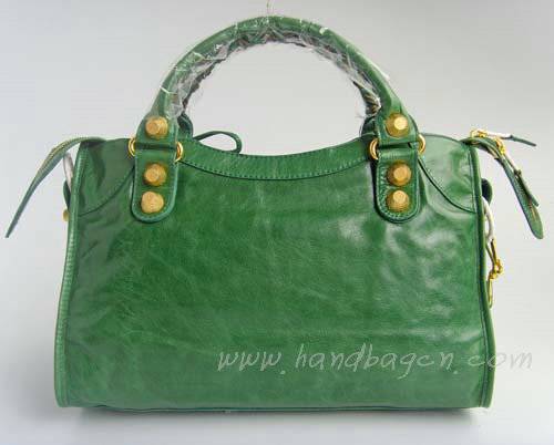 Balenciaga 084332B Green Medium City Bag With 38CM - Click Image to Close
