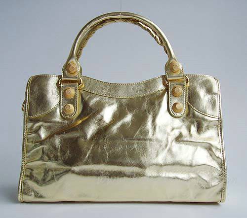 Balenciaga 084332B Gold Medium City Bag With 38CM - Click Image to Close