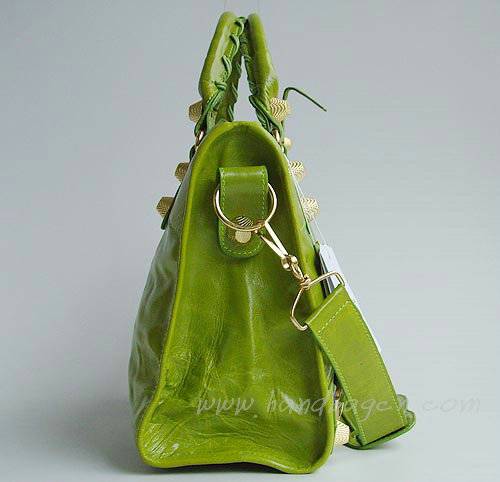 Balenciaga 084332B Green Medium City Bag with 38CM